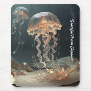 "Vintage Quallen-Elegance" Mousepad