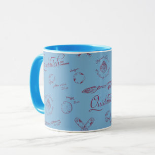 Vintage QUIDDITCH™-Skizzenmuster Tasse