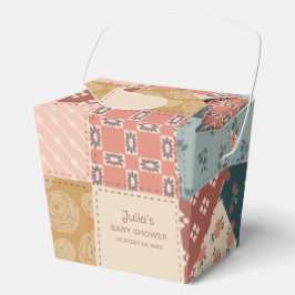 Vintage Quilt Favor Box Geschenkschachtel