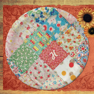 Vintage Quilt-Musterpapierplatte Pappteller