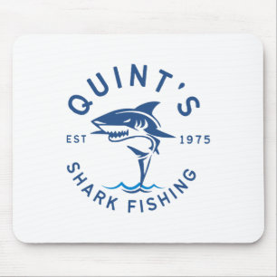 Vintage Quint's Haifischfang 1975 Retro Mousepad