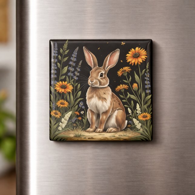 Vintage Rabbit  Magnet (Von Creator hochgeladen)