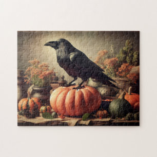 Vintage-Raben-Foto-Gothic-Halloween