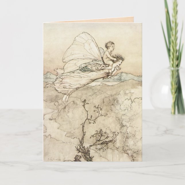 Vintage Rackham Fee Karte (Vorderseite)