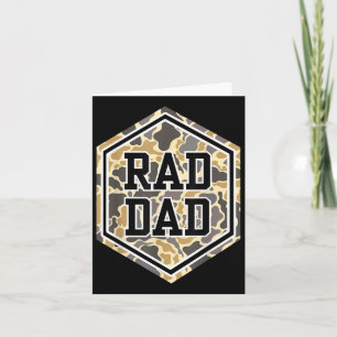 Vintage Rad Camo Papa Daddy Vater Happy Fathers Da Karte