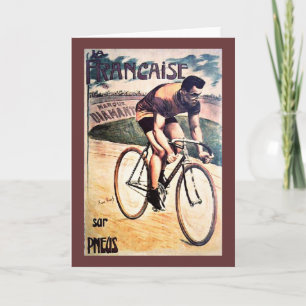 Vintage-Radfahrrad-Grafikfahrrad Karte