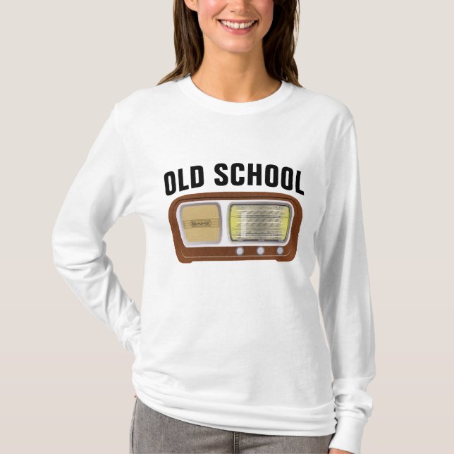VINTAGE RADIO-T - Shirt DER ALTEN SCHULE (Vorderseite)