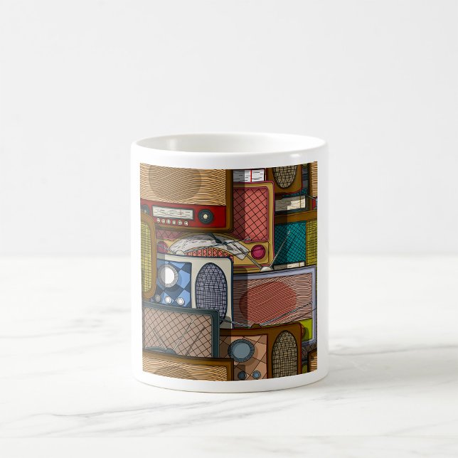 Vintage Radios Kaffeetasse (Von Creator hochgeladen)