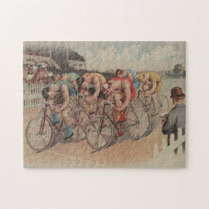 Vintage Radrennen-Illustration (1895)