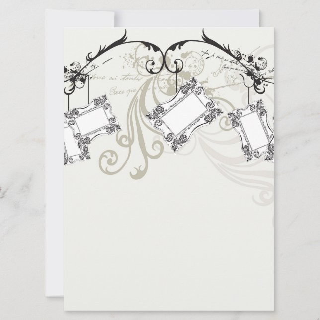 Vintage Rahmen Einladung (Vorderseite)