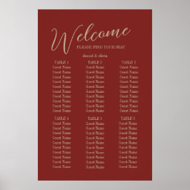 Vintage Rahmen Ethnic Motif Hochzeitssitzkarten Poster