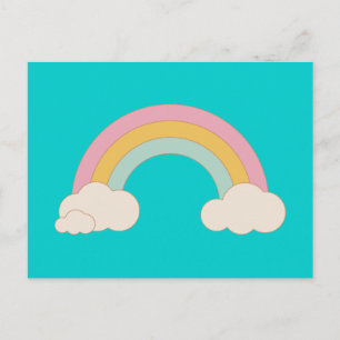 Vintage Rainbow Postkarte