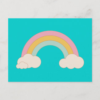 Vintage Rainbow Postkarte