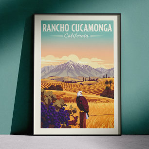 Vintage Rancho Cucamonga Kalifornien Poster