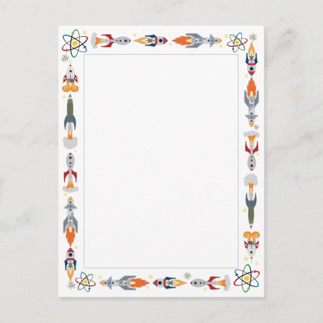 Vintage Ränder Postkarte (Vorderseite)