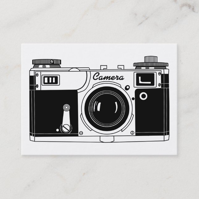 Vintage Rangefinder-Kamera Visitenkarte (Vorderseite)