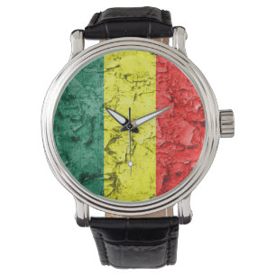 Vintage rasta Flagge Armbanduhr