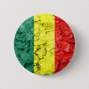 Vintage rasta Flagge Button