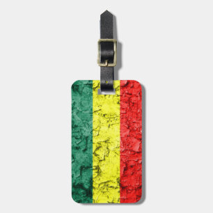 Vintage rasta Flagge Gepäckanhänger