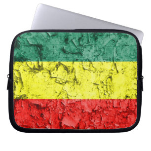 Vintage rasta Flagge Laptopschutzhülle