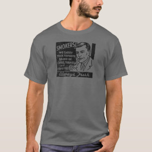 Vintage-Raucher-Männer-T-Shirt T-Shirt
