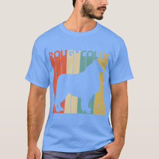 Vintage rauhhaar Collie Hund vintage T-Shirt