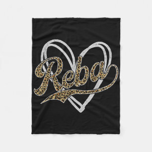 Vintage Reba Name Retro-Stil 70er 80er Erster Für Fleecedecke