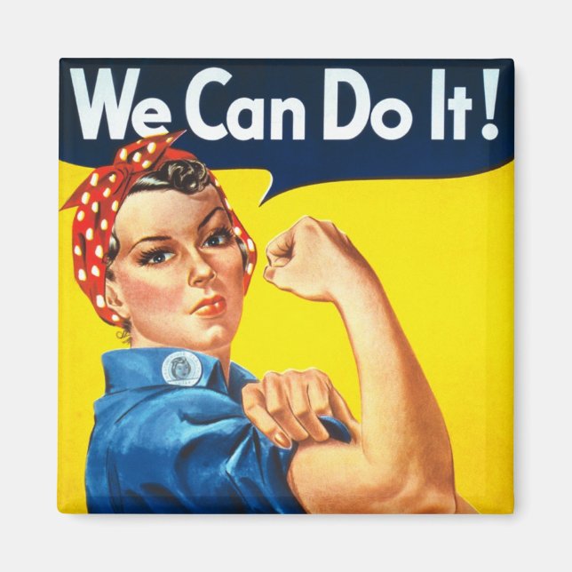 Vintage Rechte der Frau Magnet (Vorne)