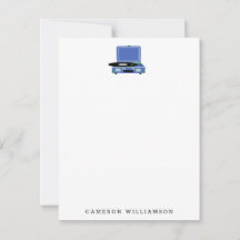 Vintage Record Player in Blue Personalized