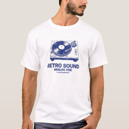 Vintage Record Player Retro Vinyl Turntable Analog T-Shirt