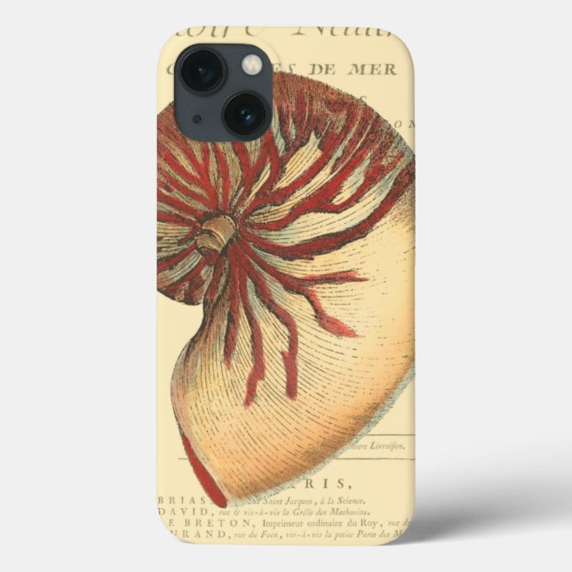 Vintage Red Conch Shell Case-Mate iPhone Hülle (Rückseite)
