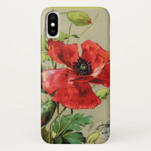 VINTAGE RED POPPY-BLUME Case-Mate iPhone HÜLLE