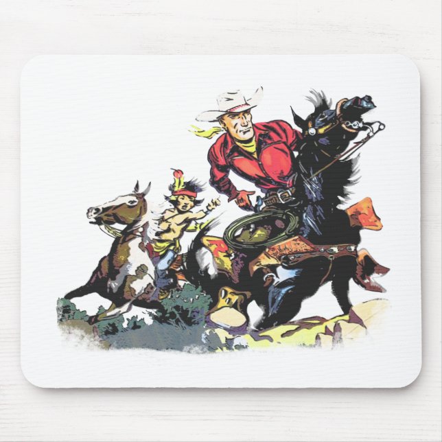 Vintage Red Ryder Geschenke Mousepad (Vorne)