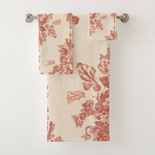 Vintage Red Tapestry Design, Christmas Romance (En situation)