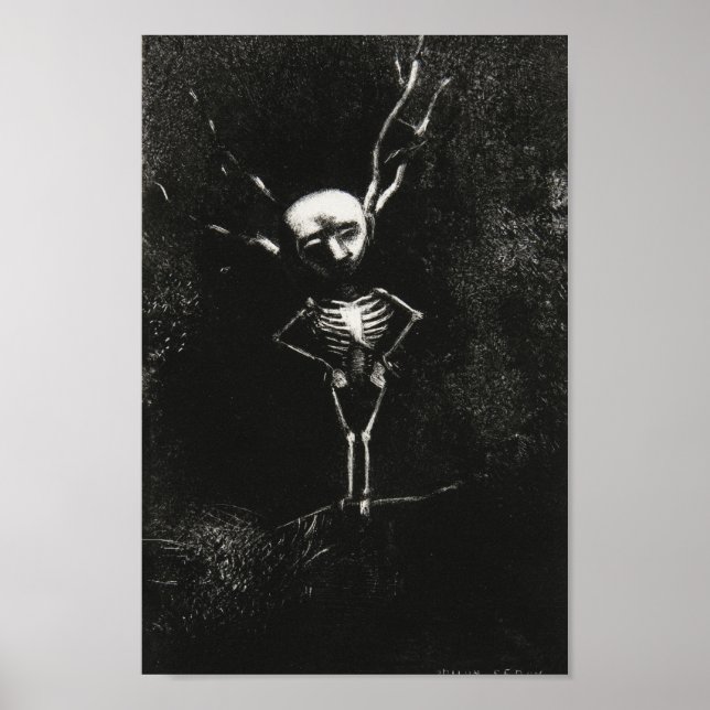 Vintage Redon-Zeichnungen Poster (Vorne)
