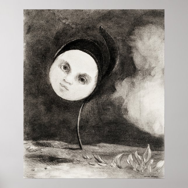 Vintage Redon-Zeichnungen Poster (Vorne)