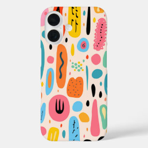 Vintage-Regenbogen-Funky-Handyhülle iPhone 16 Hülle