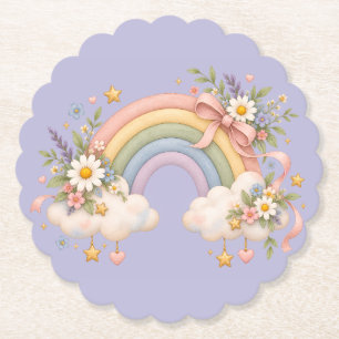 Vintage-Regenbogen-Geschenkkunst Untersetzer