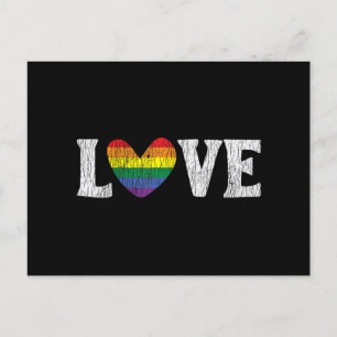 Vintage Regenbogen Liebe Stolze Familie Passend Ga Feiertagspostkarte