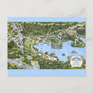 Vintage Regenbogenfedern Florida Postkarte