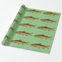 Vintage Regenbogenforelle Geschenkpapier