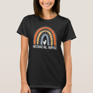 Vintage Regenbogenneonatale Krankenschwester T-Shirt