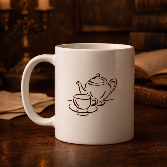 Vintage-Regency-Ästhetik-Geschenk für Introvertier Kaffeetasse (Von Creator hochgeladen)