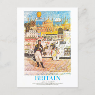 Vintage-Regency-Brighton-Reiseplakat Postkarte