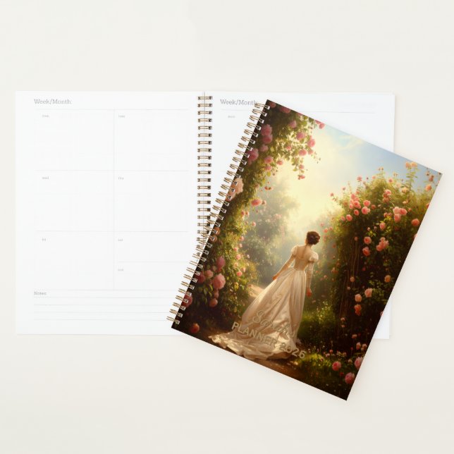 Vintage Regency Lady in Rose Garden (Devant avec enveloppe)