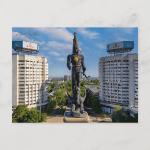 Vintage Reise Almaty Kasachstan Stadturlaub Postkarte