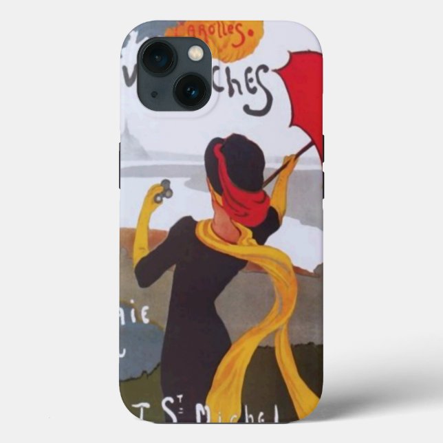 Vintage Reise-Anzeige 1910 Case-Mate iPhone Hülle (Rückseite)