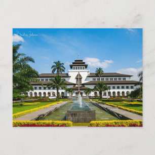 Vintage Reise Bandung Indonesien Ferienstadt Postkarte