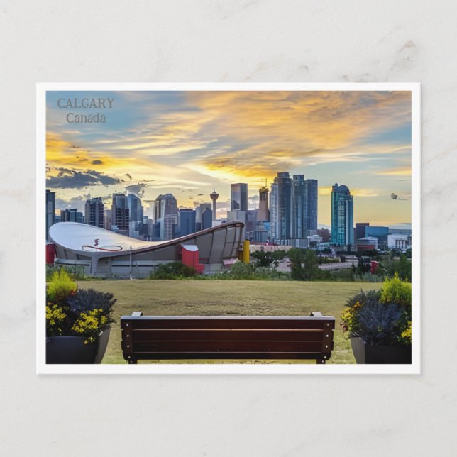 Vintage Reise Calgary Alberta Kanada Postkarte (Vorderseite)