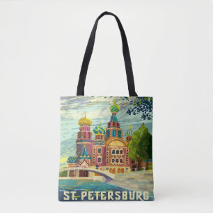 Vintage Reise-Ferien St Petersburg Russland Tasche